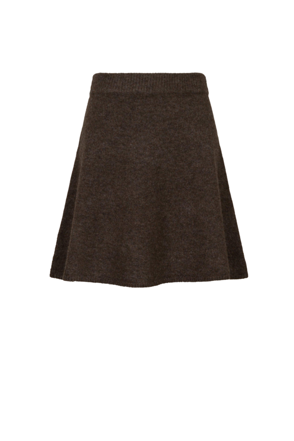 Gisa Knit Skirt - Dark Brown