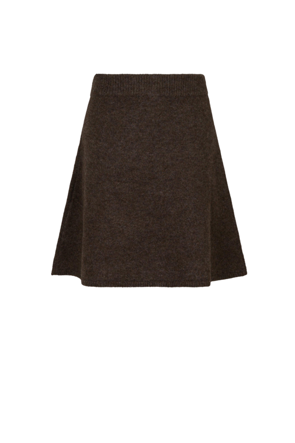 Gisa Knit Skirt - Dark Brown