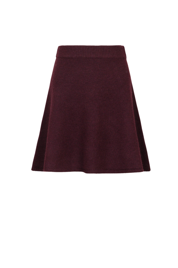 Gisa Knit Skirt - Wine