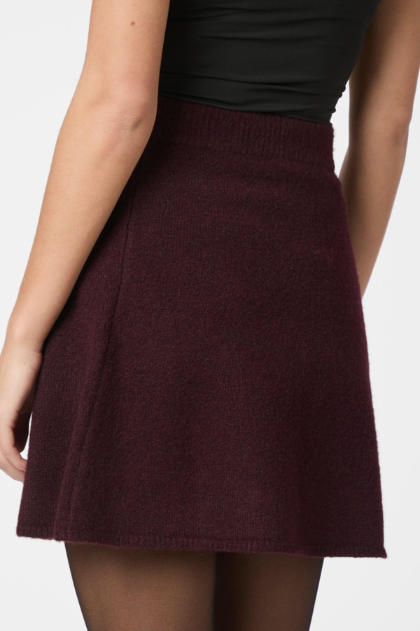 Gisa Knit Skirt - Wine
