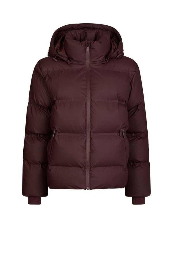 Fox Puffer Jacket - Wine