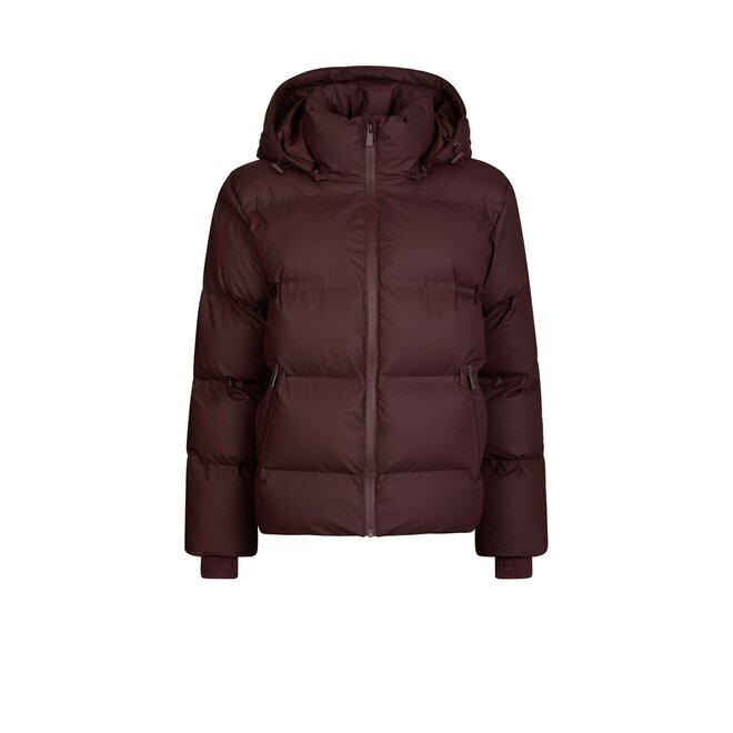 Fox Puffer Jacket - Wine