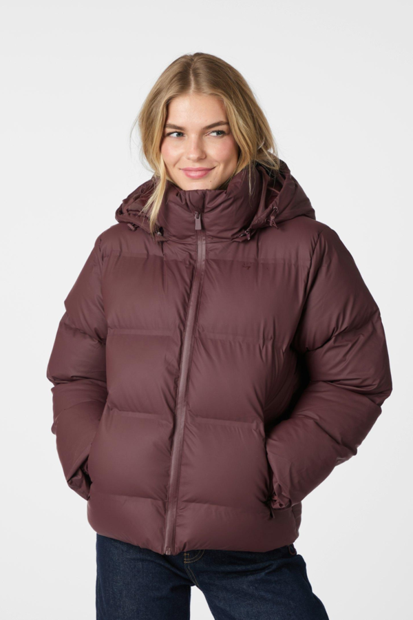 Fox Puffer Jacket - Wine