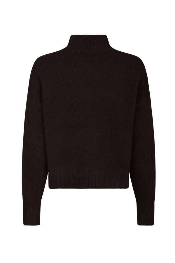 Paulina Knit Blouse - Dark Brown