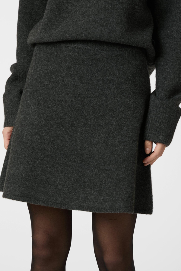 Gisa Knit Skirt - Antracit