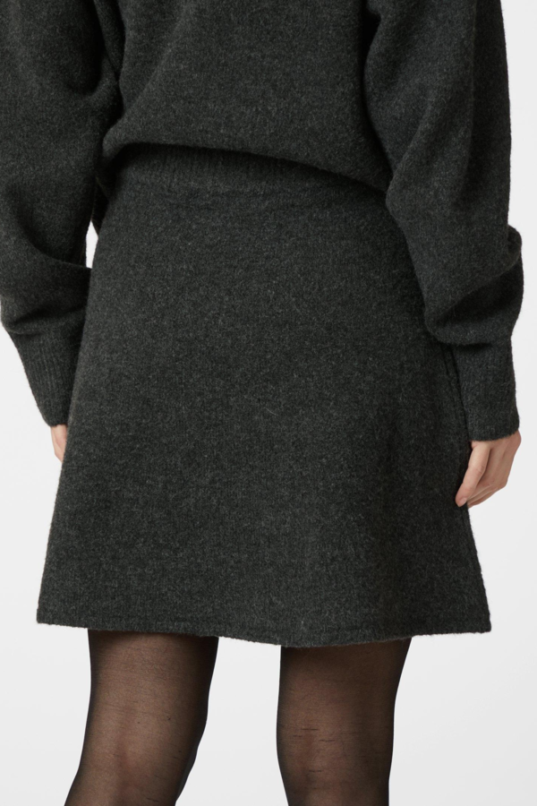 Gisa Knit Skirt - Antracit