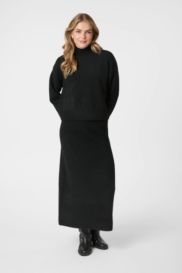 Paulina Knit Blouse - Black