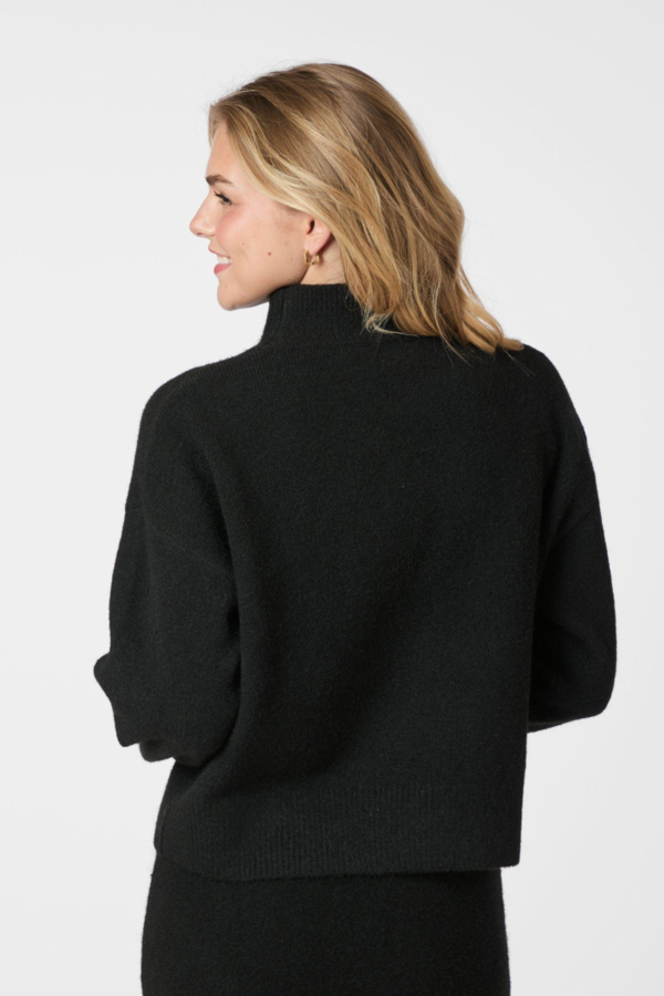 Paulina Knit Blouse - Black