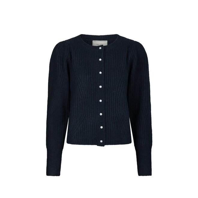 Puli Knit Cardigan - Navy
