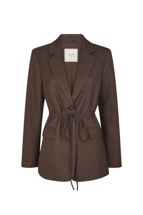 Jemmie Melange Blazer - Brown Melange