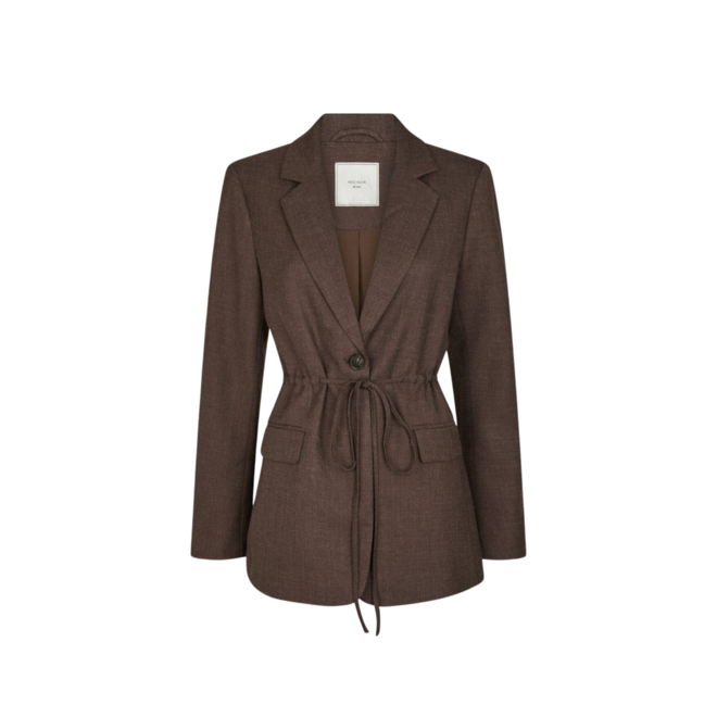 Jemmie Melange Blazer - Brown Melange