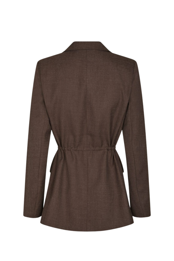 Jemmie Melange Blazer - Brown Melange