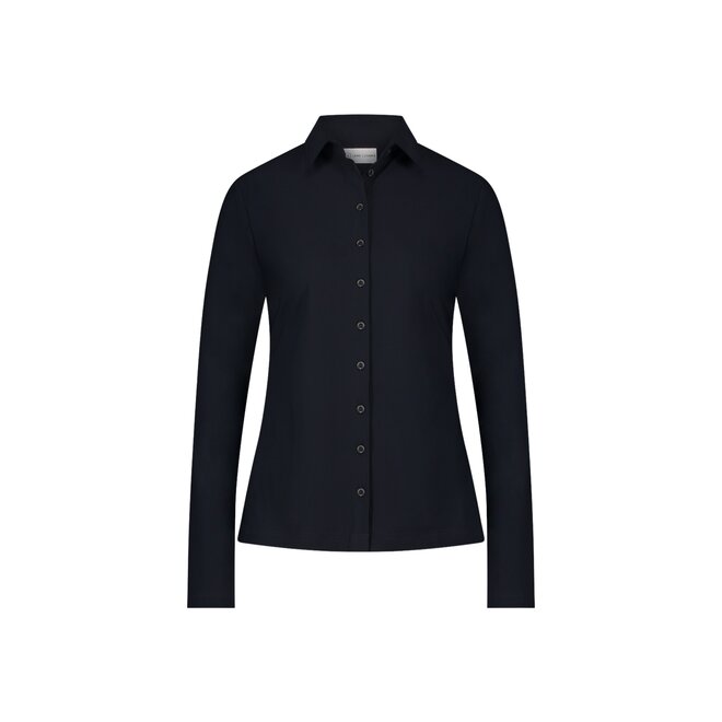 Betty Easy Wear Technical Jersey Blouse - Blue