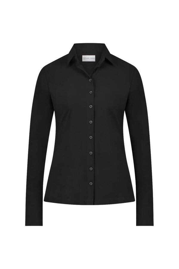 Betty Easy Wear Technical Jersey Blouse - Black