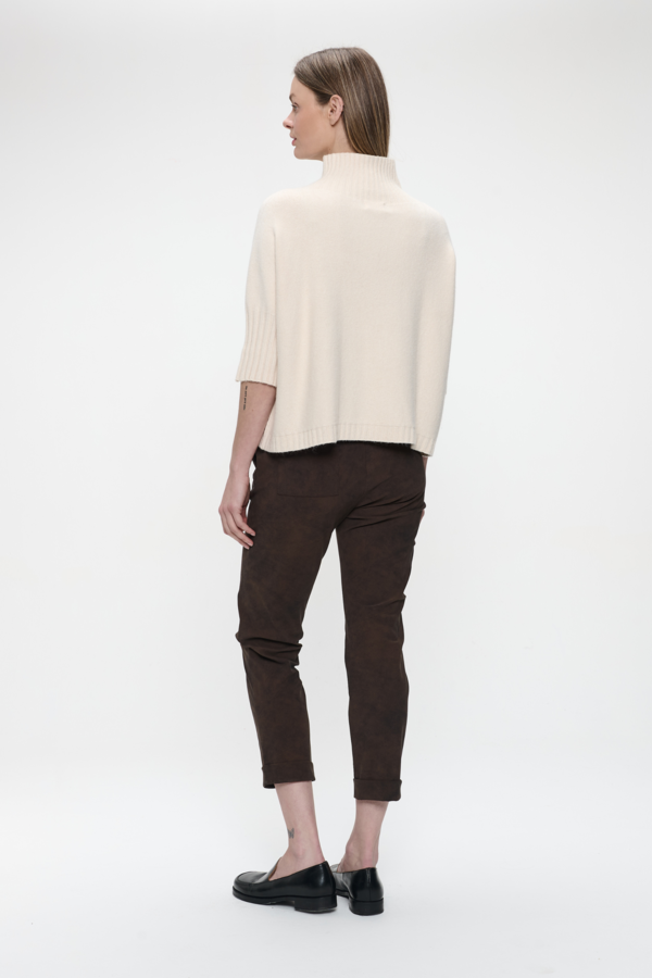 Gold Print Pullover - Beige Gold