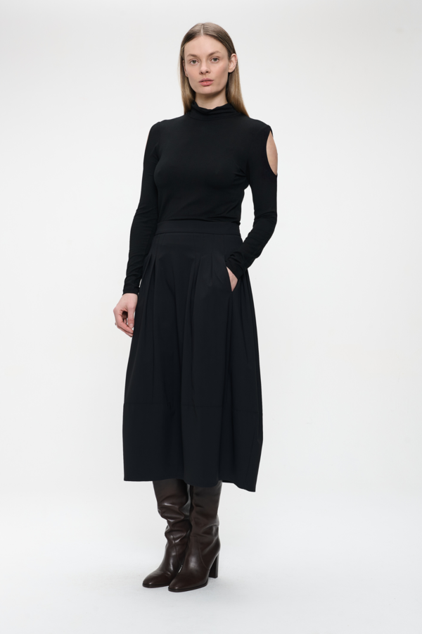 Heide Skirt Technical Jersey - Black