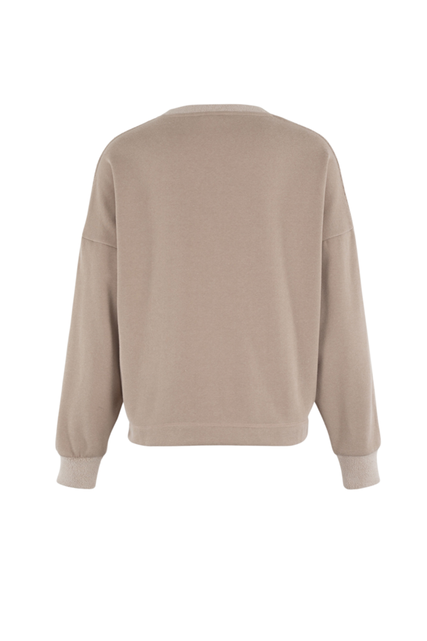 Teddy Sweater - Taupe Solid