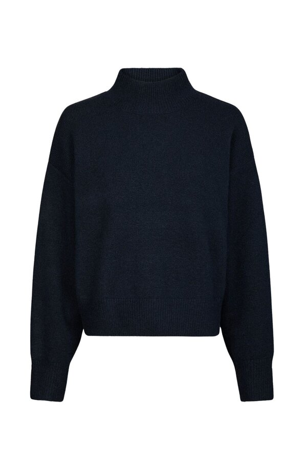 Paulina Knit Blouse - Navy
