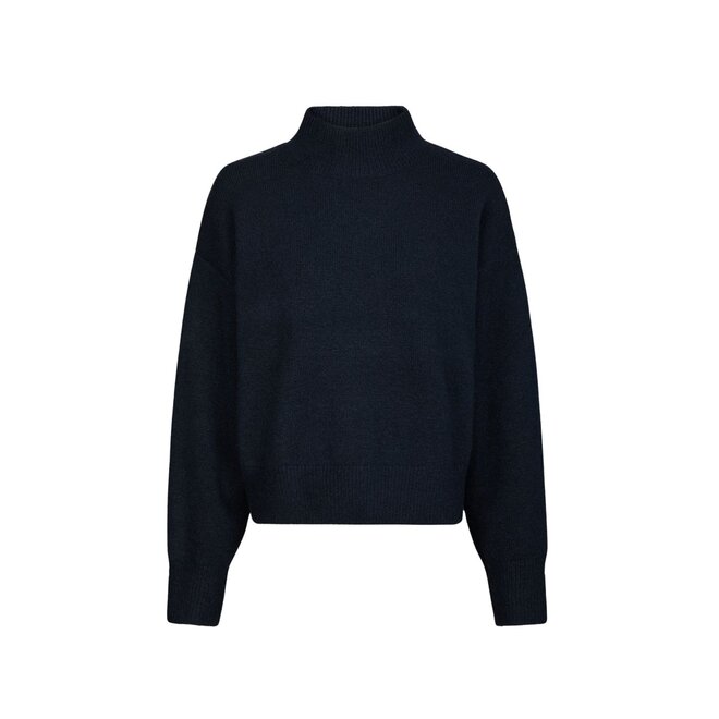 Paulina Knit Blouse - Navy