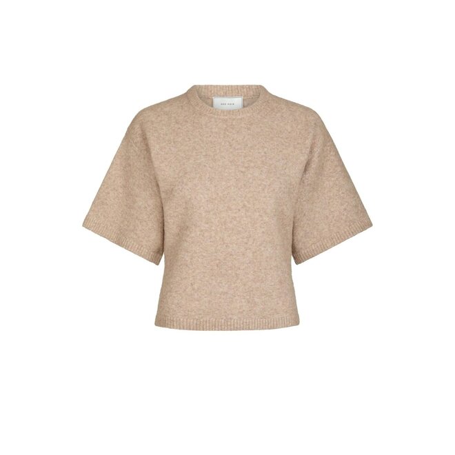 Asha Knit Tee - Sand Melange