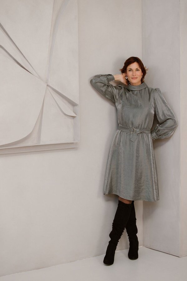 Saar Jurk - Staalblauw