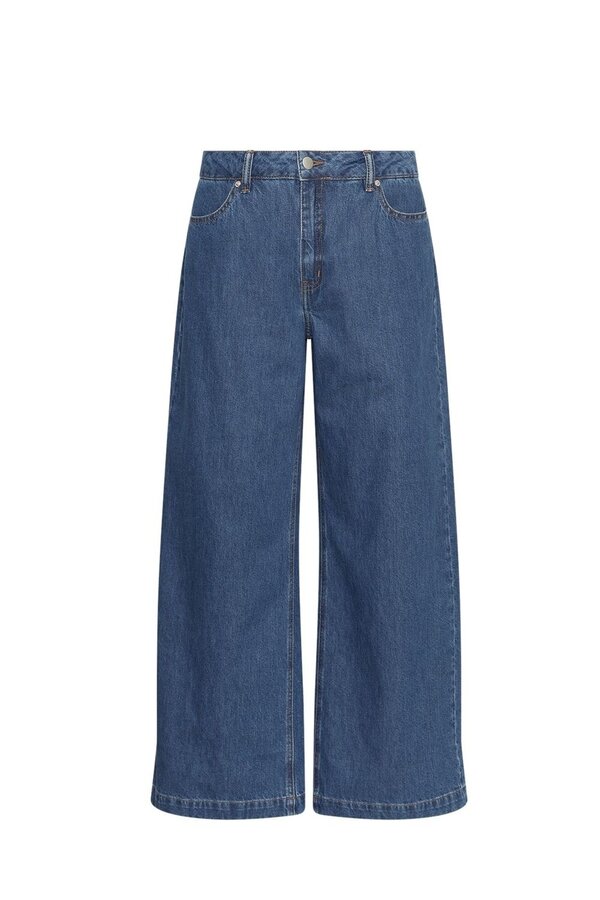 Rylan Elena Pants - Mid Blue Wash