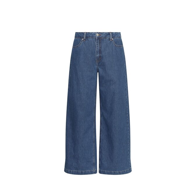 Rylan Elena Pants - Mid Blue Wash