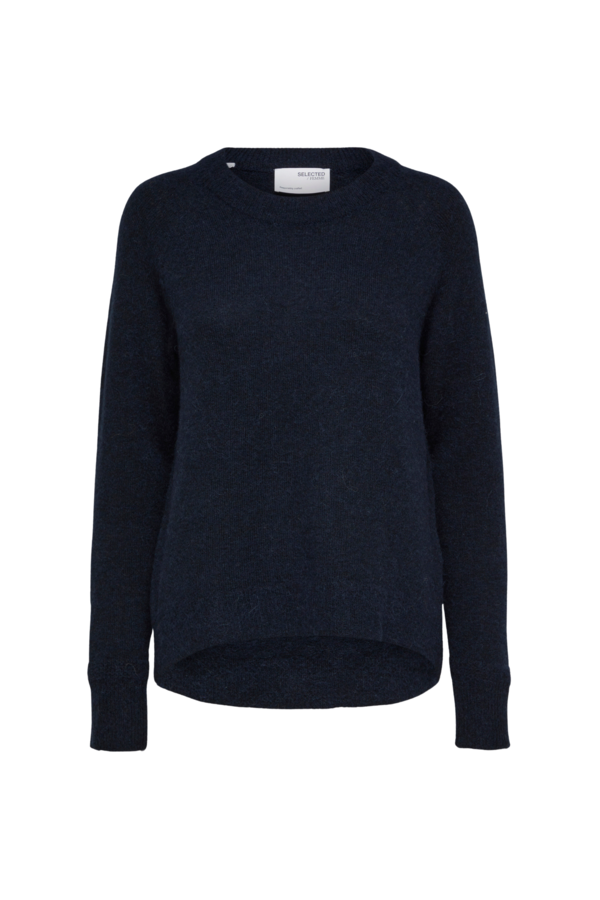 Lulu SS Knit O-Neck - Dark Sapphire