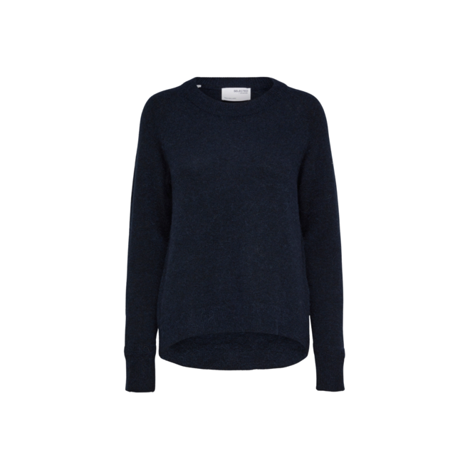 Lulu SS Knit O-Neck - Dark Sapphire