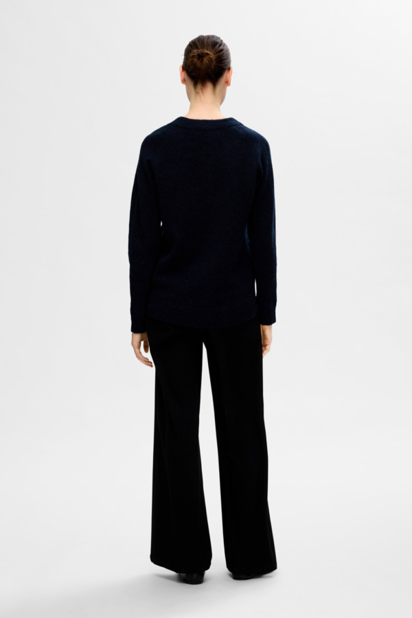 Lulu SS Knit O-Neck - Dark Sapphire