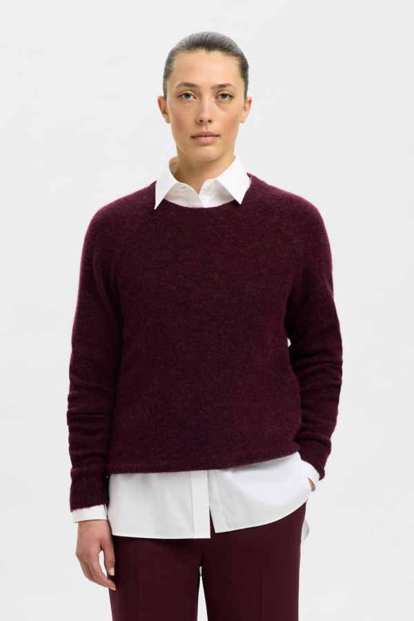 Lulu LS Knit O-Neck - Fig