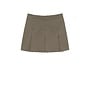 Pleated Check Skirt - Brown