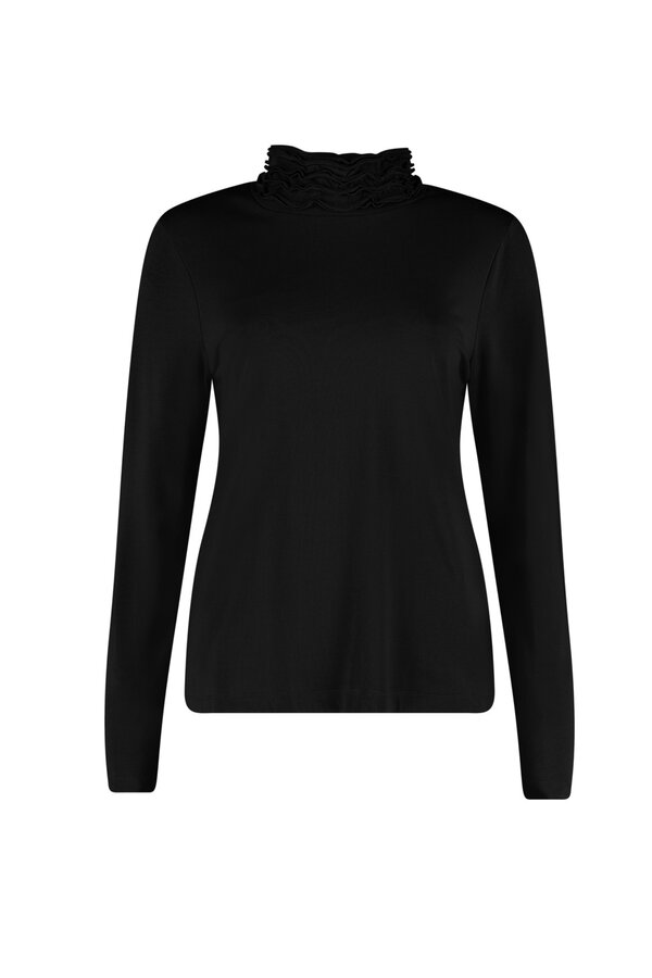 Ruffle Coltop - Zwart