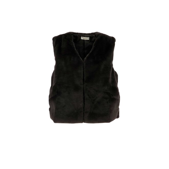 Faux Fur Gilet - Bruin