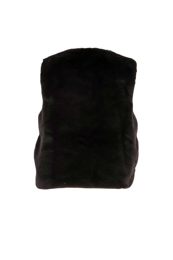 Faux Fur Gilet - Bruin
