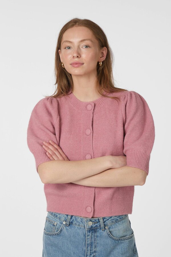 Trudy Knit Cardigan - Rose