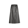 Runne Faux Leather Rok - Graphite