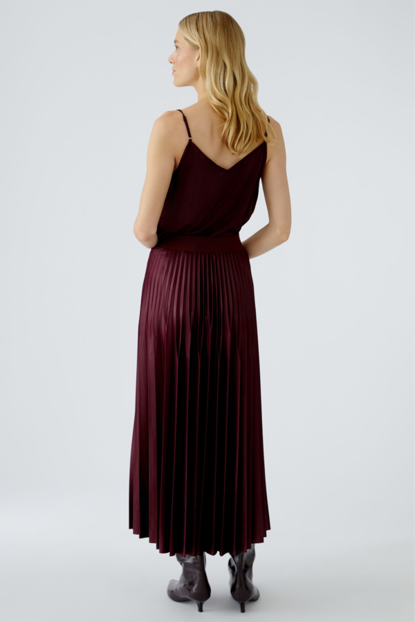 Pleated skirt - Burgundy