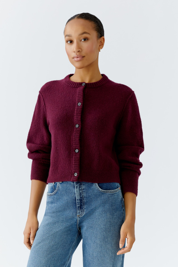Cardigan - Burgundy