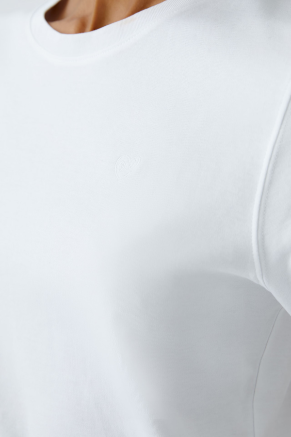 Logo Loose Fit Tee - White