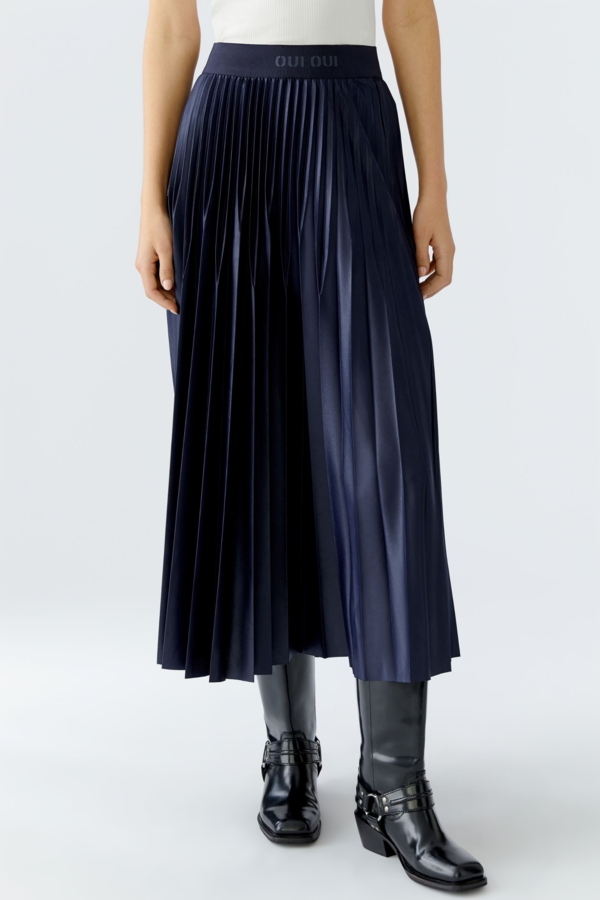 Pleated skirt - Navy