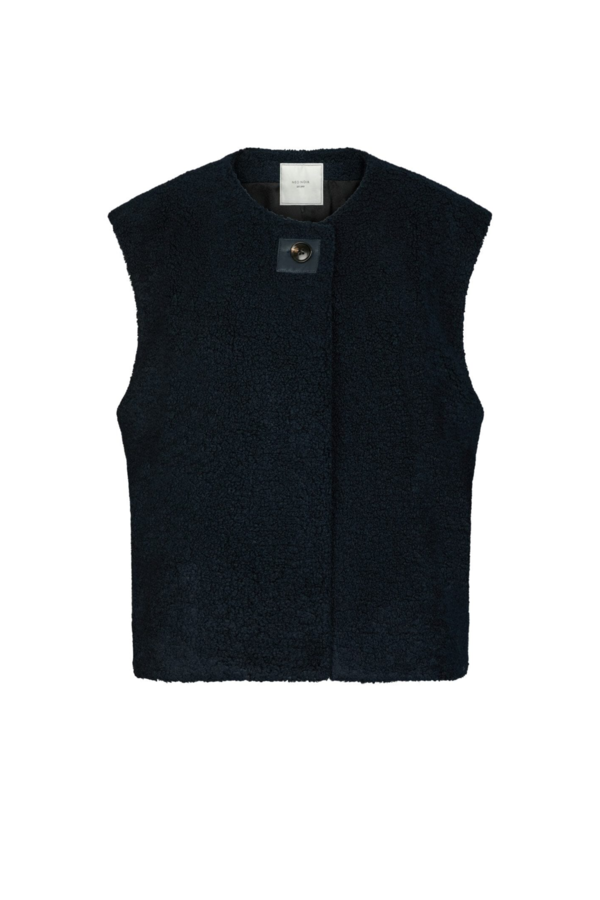 Anjanna Teddy Vest - Navy