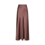 Vicky Heavy Sateen Skirt - Dark Rose