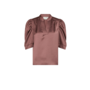 Roella Heavy Sateen Blouse - Dark Rose