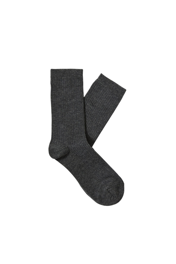 Rose Sock - Dark Grey Melange