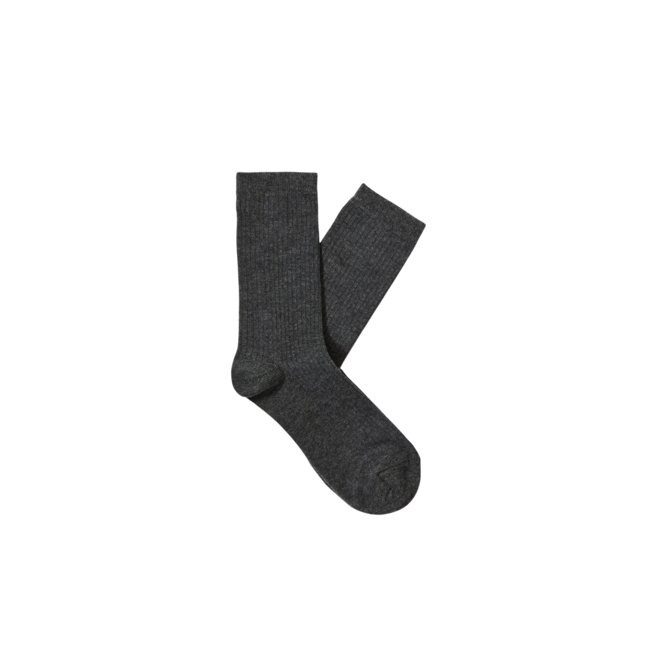 Rose Sock - Dark Grey Melange