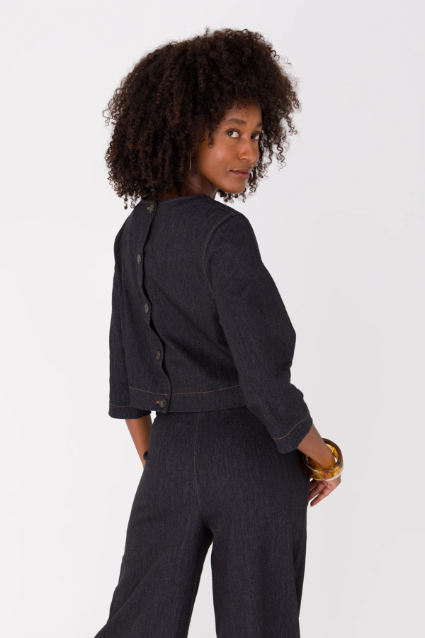 Blouse - Off Black