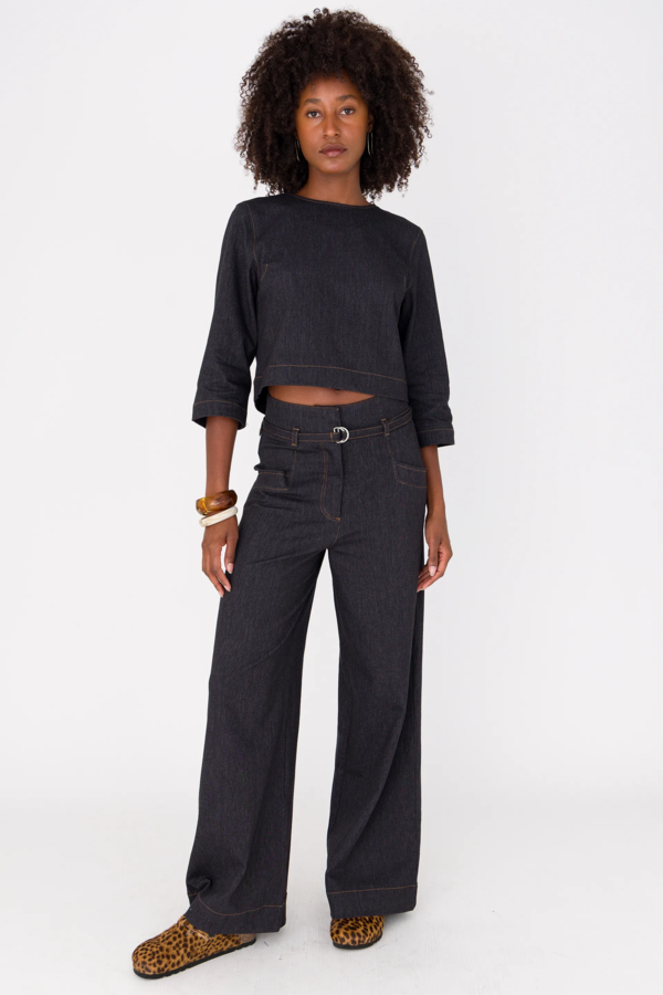 Denim Broek - Off Black