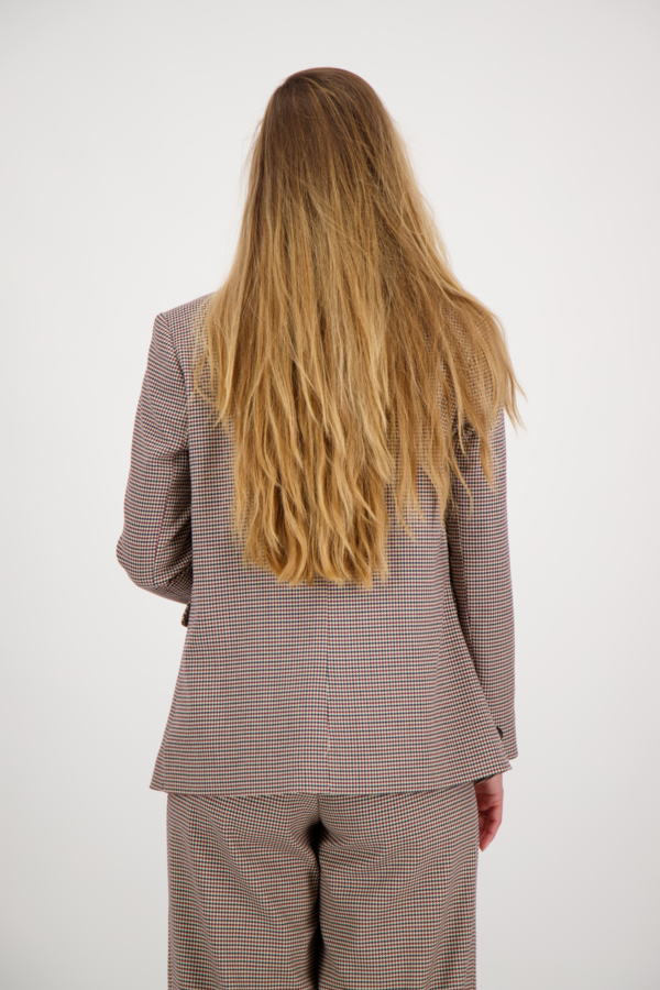 Cilou Blazer - Pied De Poule Burgundy