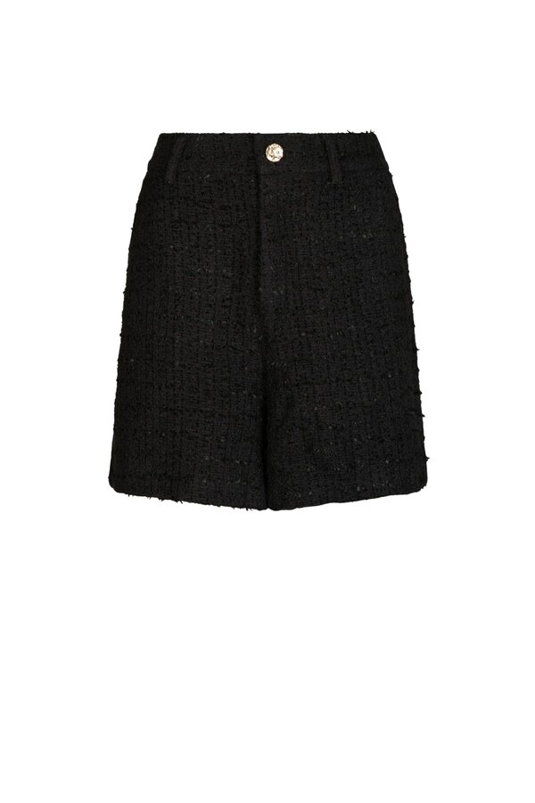 Zanya Boucle Shorts - Black